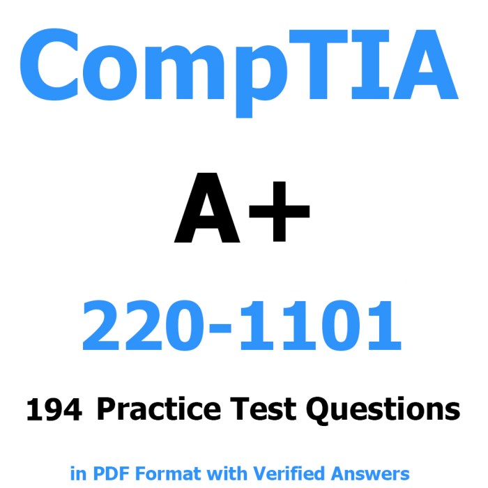 Comptia a 1101 practice test free