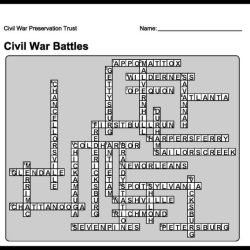 The civil war review crossword puzzle answer key