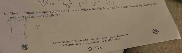 Common core geometry unit 6 quadrilaterals lesson 1 answers